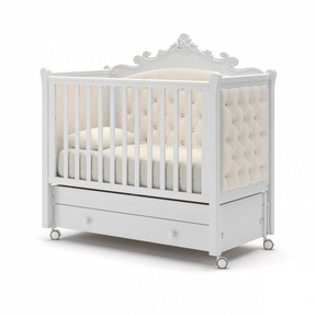 Детская кровать Gandylyan Лиона (продольный маятник, колеса)