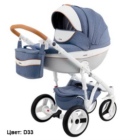 Коляска Adamex Monte Deluxe Carbon 2 в 1