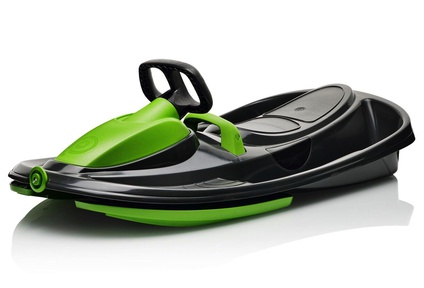 Пластиковые санки-снегокат c рулем и тормозом Gismo Riders Stratos