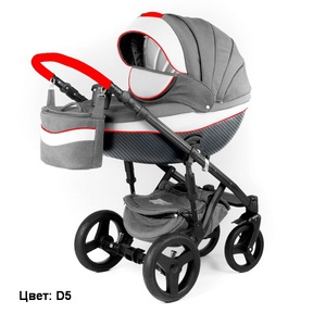 Коляска Adamex Monte Deluxe Carbon 2 в 1