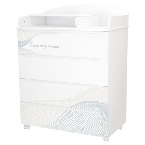 Комод Indigo Green Line 800/4 ЛДСП, МДФ с узким пеленальным столиком