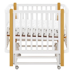 Детская кровать Antemi Terra Light NEW с маятником и колесами