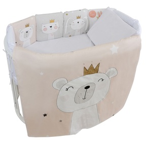 Комплект в кроватку Indigo КОРОЛЕВСКИЕ ЗВЕРЯТА (6 предметов)