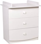 Комод пеленальный Фея 1380 белый, без рисунка