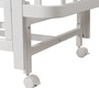 Кровать Indigo Bella 120х60 см с продольным маятником и колесами