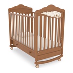 Детская кровать Angela Bella Изабель колесо-качалка с ящиком 