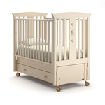 Детская кровать Nuovita Fasto swing из бука с маятником, колесами, ящиком