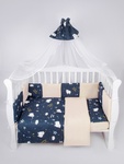 Комплект AmaroBaby Premium в кроватку 18 предметов (6+12 подушек-бортиков)