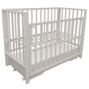 Детская кровать Indigo Norden с маятником, колесами, ящиком, автостенкой