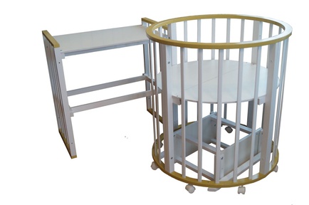 Детская кроватка трансформер Laura 6 в 1 с маятником