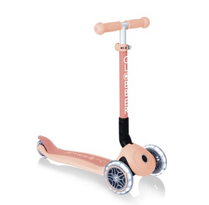 Трехколесный самокат GLOBBER JUNIOR FOLDABLE LIGHTS ECOLOGIC (свет колеса)