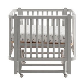 Детская кровать Antemi Terra Light NEW с маятником и колесами