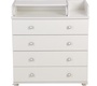 Пеленальный комод Polini kids Simple 2583, на колесах