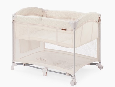 Манеж кровать Happy Baby Wilson с регулируемым бортом