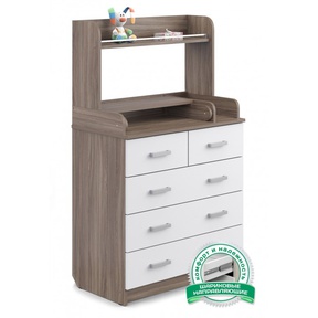 Комод Атон Сириус-2 Полка 805 пеленальный ЛДСП (5 ящиков) 