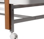 Кровать Indigo Tiny 100х70 см с продольным маятником и колесами