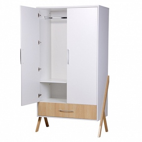 Шкаф двухсекционный Polini kids Porto 3100 с 1 ящиком