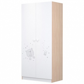 Шкаф двухсекционный Polini kids French 1230, Teddy 