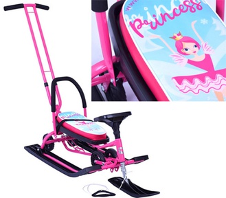 Снегокат Барс 111 Mobile с Т-образным толкателем и колесной базой