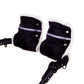 Теплые варежки на коляску 