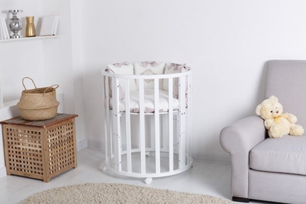 Круглая кроватка 10 в 1 Uoma Da Vinci ЭКО (БУК)