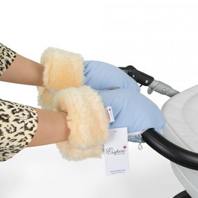 Муфта-рукавички для коляски Esspero Double (Натуральная шерсть)