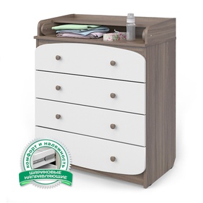 Комод Атон Щелкунчик КР 80 К/4 ПВХ с шариковыми направляющими 4 ящ. 