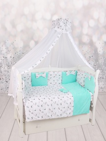 Комплект в кроватку 15 предметов AmaroBaby EXCLUSIVE Original Collection