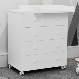 Комод Mika Eva 800/5 со съемным пеленальным столиком