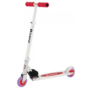 Детский самокат Razor A Light Up с колесами со светодиодной подсветкой