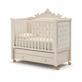 Детская кровать Gandylyan Лиона (продольный маятник, колеса)