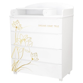 Комод Indigo Green Line 800/4 ЛДСП, МДФ с узким пеленальным столиком