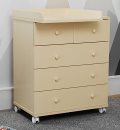 Комод Mika Eva 800/5 со съемным пеленальным столиком