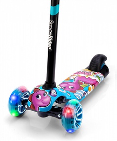 Детский трехколесный самокат Small Rider Turbo 2 (светящиеся колеса)