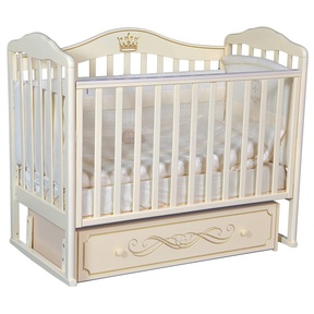 Детская кровать Антел Алита 77 с маятником и ящиком 