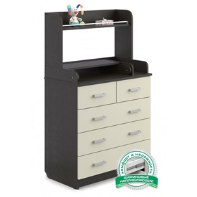 Комод Атон Сириус-2 Полка 805 пеленальный ЛДСП (5 ящиков) 