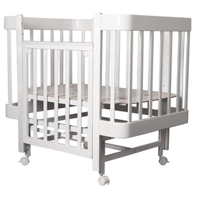 Кровать Indigo Tiny 100х70 см с продольным маятником и колесами