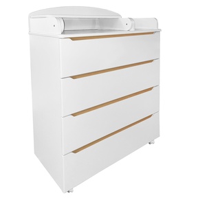 Комод Indigo Style 800/4 МДФ с узким пеленальным столиком