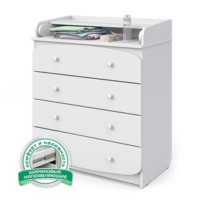 Комод Атон Щелкунчик КР 80 К/4 ПВХ с шариковыми направляющими 4 ящ. 