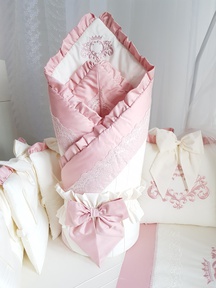 Конверт одеяло на выписку из роддома Ecoline Cherry Flower