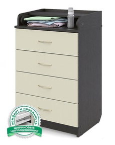 Комод Атон Сириус 604 ЛДСП с шариковыми направляющими 4 ящ.