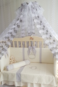 Набор в кроватку для новорожденных Ecoline MILANA 