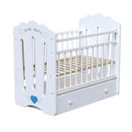 Детская кровать ВДК LITTLE HEART маятник, ящик