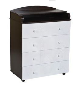 Детский комод Кедр Victoria 804 Жираф с пеленальным столиком 