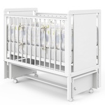 Детская кровать Indigo Classic маятник на колесах