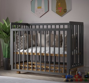 Детская кровать Incanto PAPI EXCLUSIVE (маятник, автостенка, съемные рейки, колеса)