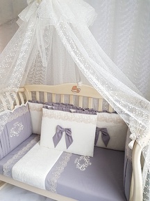 Набор в кроватку для новорожденных Ecoline Madrid (11 пред)