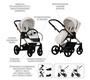 Коляска Bebetto Nico ESTILO PRO (100% экокожа)