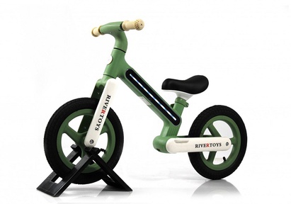 Детский беговел Rivertoys HB-002 (надувные колеса, LED подсветка)