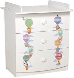 Комод пеленальный Фея 1380 с рисунком